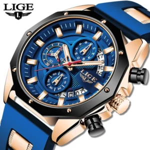 2022 LIGE 8908 Brand Casual Fashion Watches for Man Sport Wrist Watch Men Watch Chronograph Relojes Hombre