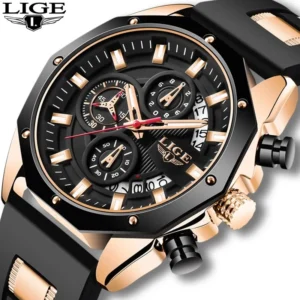 2022 LIGE 8908 Brand Casual Fashion Watches for Man Sport Wrist Watch Men Watch Chronograph Relojes Hombre