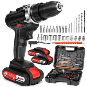 21V Electric Impact Cordless Drill High-power Lithium Battery Wireless Rechargeable Hand Drill Home DIY Electric Power Tools