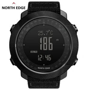 NORTH EDGE Men’s sport Digital watch Hours Running Swimming Military Army watches Altimeter Barometer Compass waterproof 50m