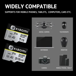 Xiaomi Ultra Micro Mini SD Card 1TB 512GB SD Memory Card 128GB 256GB A2 U3 V30 TF Flash Cards For Phone Computer