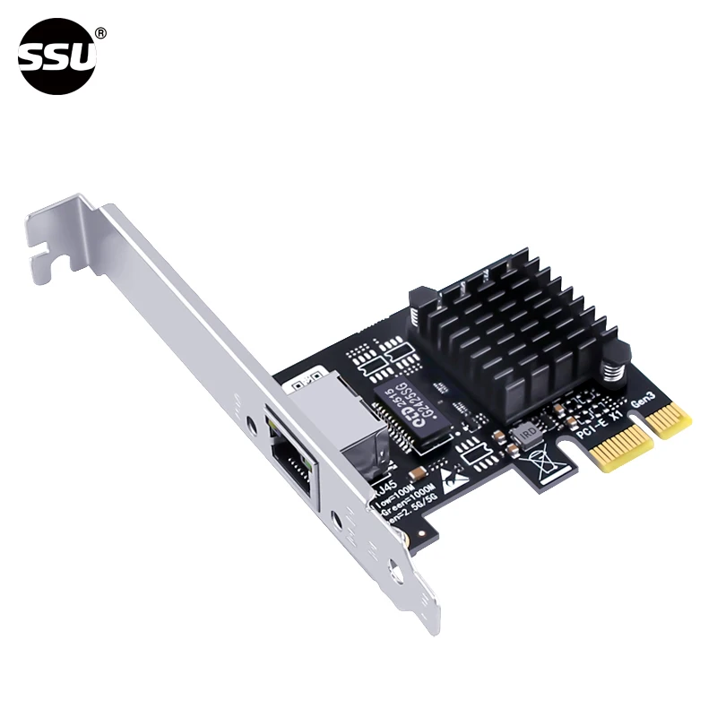 Computer 5G wired network card Ethernet 5Gbps desktop PCI-E x1 to 5G network adapter 5000Mbps, suitable for Windows 10/11 - الصورة 2