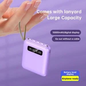Rechargeable Battery DIY Kit 18650 Power Bank Charge Storage Box Digital Display 4 Output Interface For Charging Mobile Phones