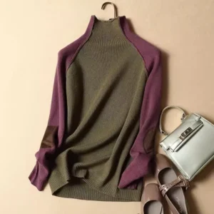 2025 New Sweater Women Half Turtleneck Thicken Pullover Knitted Sweaters Warm Knitwear Female Jumper Winter Casual Top