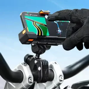 Wireless Charging Motorcycle Riding Phone Holder Shock-Absorbing Adjustable Anti-Theft Quick Release Navigation Bracket